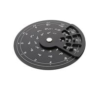 FRCOLOR Ruota della Quinta in Lega di Alluminio per Chitarra e Basso - Strumento di Apprendimento Teoria Musicale Tabella delle Armature e Scala - Supporto Portatile per Composizione