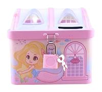 FRCOLOR Salvadanaio per Forma Casa Sirena Rosa Contenitore Monete Capiente e Decorazione da Scrivania Regalo per Sviluppare Abitudini