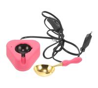 FRCOLOR Scalda Cera Elettrico con Cucchiaio Kit Fusione Ceralacca per Sigilli Fornace Compatta e Resistente per Sigillatura Te e Regali Festivi