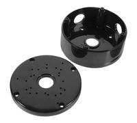 FRCOLOR Scatola Derivazione Nera per Telecamere Esterne Custodia Protezione Cavi in Plastica Resistente per Collegamenti Elettrici Outdoor Antipolvere e Adatta Strumenti da Giardino