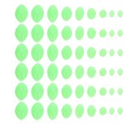 FRCOLOR Scatola Perline Luminose in Plastica Kit Grande Ovali, 1 da Pesca | Uso Notturno in Ambiente Acquatico, Anti Groviglio e Visibilità Bassa, Verde Chiaro