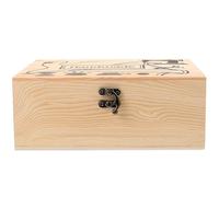 FRCOLOR Scatola Porta Aghi in Legno Coperchio, Portautensili da Cucito Sicuro e Compatto per Uso Domestico, Porta Spilli e Portaoggetti per Cucito e Artigianato, Conservazione Multiuso