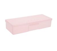 FRCOLOR Scatola Porta Attrezzi Unghie Trasparente Organizer Compatto e Portatile per Pennelli e Accessori Nail Art Design Allungato per Facile Accesso e Conservazione in Bagno
