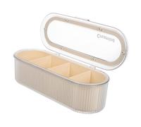 FRCOLOR Scatole Per Il Trucco In Plastica Contenitore A 4 Scomparti Diviso Organizzatore Per Cosmetici Contenitore Per La Conservazione Forniture Artistiche Per Vanità Bagno Cucina