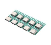 FRCOLOR Scheda Convertitore PCB USB C 3.1 Connettore Femmina, Modulo Supporto per Schede PCB, Trasferimento Dati Veloce Stabile per Uso Domestico e Ufficio, Set da 10 Pezzi