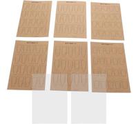 FRCOLOR Schede Pratica per Nail Art Doppia Faccia Riutilizzabile Carta Oro Versatile per Principianti con Design Portatile per Esercitazioni di Disegno Unghie