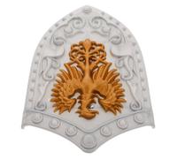 FRCOLOR Scudo Giocattolo Medievale, Scudo da Cavaliere in Plastico per , Cosplay e Role-Playing, per Feste di Halloween e Collezione