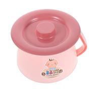 FRCOLOR Secchio per Vasino per Ragazzo Ragazza Piccoli con Coperchio Stagnola Design Ergonomico e Colore Rosa per Addestramento al Vasino per Emergenze del Bagno Portatile e Leggero