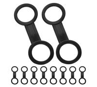 FRCOLOR Set 10 Pezzi Clip Porta Maschera da Snorkeling in Silicone, Fermacintura Boccaglio per Immersioni Subacquee, Accessori Portatile per Attrezzatura Snorkeling Adulti