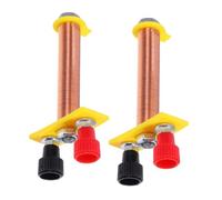 FRCOLOR Set 2 Pezzi Elettromagnete Solenoide a Forma Di T, Bobina Di Fisica Educativa Resistente, Strumento Didattico Per Esperimenti Elettrici e Laboratorio Di Elettromagnetismo