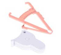 FRCOLOR Set 2 Pezzi Plicometro e Metro a Nastro Per Grasso Corporeo, Portatile e Durevole, Strumento Di Misurazione Delle Pliche Cutanee Per Braccia, Vita e Cosce, Per Controllo Forma Corpo e Sartoria
