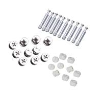 FRCOLOR Set 24 Pezzi Connettori Mobili Camma Bulloni e Dadi di Fissaggio Eccentrico Elementi di Bloccaggio per Mobili e Armadietti Kit Fissaggio Stabile per Montaggio e Riparazione