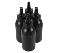 FRCOLOR Set 4 Mini Bottiglie di Plastica Coperchio 400ml, Bottiglie Portaoggetti per Perline Giocattolo, Contenitori Riutilizzabili per Stoccaggio Piccoli Oggetti, Adatte per Giochi