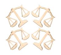 FRCOLOR Set 4 Spille da Bavero a Forma di Bilancia in Metallo Dorato Spille da Colletto per Giacca Sportiva Uomo Accessori Legali per Abiti Formali per Eventi e Lauree