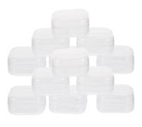 FRCOLOR Set 40 Custodie Trasparenti Porta Tappi le Orecchie con Coperchio, Mini Scatole di Imballaggio Portatili per Gioielli e Medicinali, Organizer Compatto per Uso Domestico