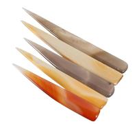 FRCOLOR Set 5 Pezzi Brunitoio in Agata per Lucidatura Gioielli, Strumento Manuale per Levigare Anelli e Braccialetti, Accessori Artigianali per Finitura Liscia e Brillante