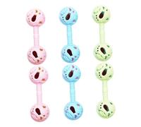 FRCOLOR Set 6 Pezzi Sonagli a Manovella per Ragazzo Ragazza in Plastica Facili da Trasportare Suono di Campanello Giocattoli Sensoriali per Ragazzo Ragazza 0-12 Mesi Colore Casuale