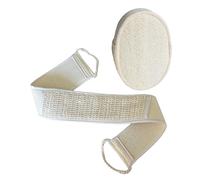 FRCOLOR Set Asciugamano Esfoliante per Corpo Spazzola Bagno Schiena, Striscia Lunga in Cotone e Spugna, Comoda per Pulizia Profonda e Massaggio Rilassante
