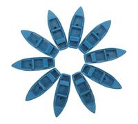FRCOLOR Set da 10 Pezzi Mini Yacht in Resina Galleggiante, Decorazioni per Barche a Vela, Figurine per Sabbiera e Micropaesaggi, Accessori Gioco e Collezione a Tema Marino