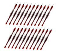 FRCOLOR Set da 40 Pezzi Strumenti per Manicure in Acciaio 11 CM Spingi Cuticole e Taglia Cuticole Impugnatura Antiscivolo Kit Esfoliante per Rimuovere Pelle Morta e Calli Uso