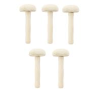 FRCOLOR Set da 5 Rulli in Legno a Fungo per Stampa Artistica e Artigianale, Strumento per Sfregamento Inchiostro su Carta Impugnatura Ergonomica, per Scrapbooking e Lavori Creativi