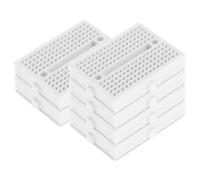 FRCOLOR Set da 6 Pezzi Mini Breadboard senza Saldatura in Abs Bianco, Piccola Breadboard Sperimentale Portatile per Circuiti Elettrici, Strumenti per Esperimenti Didattici e Hobbistica