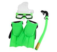 FRCOLOR Set da snorkeling per con maschera da snorkeling, occhialini e pinne regolabili per snorkeling e avventure subacquee in PVC PC PP EVA 1 set