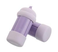 FRCOLOR Set da Viaggio 2 Flaconi Erogatori in Silicone Riutilizzabili da 60 Ml, Contenitori Comprimibili di Perdite per Shampoo e Sapone Liquido, Bottiglie Rotonde a Tenuta Stagna