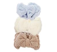 FRCOLOR Set Di 3 Fasce Elastiche Per Per La Della Pelle Con Fiocco Per Donne Per Il Lavaggio Del Viso Per Il Trucco Per Ragazze Per Il Trucco Per La Spa