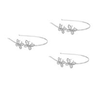 FRCOLOR Set Di 3 Fermagli Per Da Sposa Lucidi Fermagli Per Da Sposa Accessorio Glamour Per La Sposa Argento