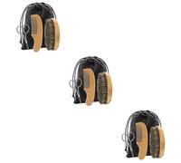 FRCOLOR Set di 3 set per la cura della barba, per uomini, set per la crescita della barba, maquinilla de afeitar para hombre, strumento per la cura della barba liscia