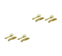FRCOLOR Set di 4 spazzole da bagno in legno, per neonati, per massaggiare il cuoio capelluto, spazzola da doccia per il kit per bambini, in legno massello