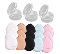 FRCOLOR Set Di 4 Spugnette Per Il Trucco Mini Set Per Fondotinta Fard Da Viaggio 15 Pezzi*4