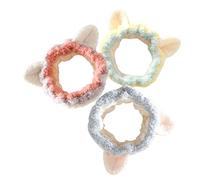 FRCOLOR Set Di Fasce Per La Pulizia Del Viso Con Orecchie Di Gatto E Fascia Per Il Trucco Per Donna Elastica Non Comoda