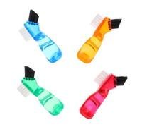 FRCOLOR Set Di Spazzolini Da Denti Ergonomici Con Manico Corto Per Protesi Dentarie 4 Pezzi Setole Delicate Per Una Salute Orale Ottimale