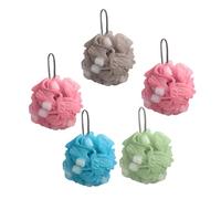 FRCOLOR Set Doccia Da 5 Scrubber Da Bagno Esfoliante Delicato Per Il Corpo Bagno Morbido Eccezionale Capacità Di Pulizia Facile Da Usare.