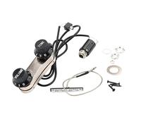 FRCOLOR Set Pickup per Violino con Spina Rotonda, Controllo del Tono e Manopola del Volume, Accessorio Plug-and-play Resistente All’usura per Strumenti a Corda