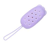 FRCOLOR Spazzola da Bagno Multiuso in Silicone Porpora Design Automatico per Bagnoschiuma e Portatile per Doccia e Hotel