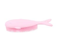 FRCOLOR Spazzola da Bagno Spazzola Massaggiante per Ragazzo Ragazza a Forma in Silicone Rosa la Pulizia Profonda della Pelle, per Bagno in Famiglia