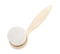 FRCOLOR Spazzola Manuale e Prevenzione Graffi in Silicone Beige per Pulizia del Viso Massaggio Delicato Setole Morbide per Lavaggio Quotidiano e Viaggi