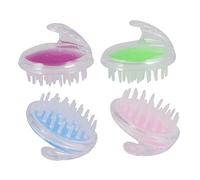 FRCOLOR Spazzola per Chioma 4 Pezzi Design Unico che Massaggia Capelluto, Rimuove Pelle Morta e Allevia Pressione, per Uso a Casa in Salone