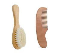FRCOLOR Spazzola Per Il Bagno Dei Bambini Spazzola Per Shampoo Per Bambini Pettine in Legno Per Il Cuoio Capelluto Dei Bambini Strumento Per Il Bagno Sicuro