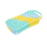 FRCOLOR Spazzola Per La Pulizia Del Cuoio Capelluto Del Bambino Spazzola A Doppia Faccia Esfoliante Per Il Cuoio Capelluto Per Il Bagnetto Senza Manico