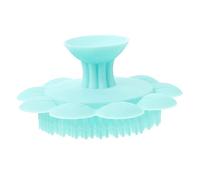 FRCOLOR Spazzola per Massaggio Chioma in Silicone Verde per Ragazzo Ragazza, Comoda e Delicata, per Bagno la Pulizia del Cuoio Capelluto