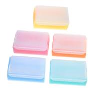 FRCOLOR Spazzola per Massaggio Tattile Morbida in Spugna per Ragazzo Ragazza e Ragazzo Ragazza, Set 5 Pezzi Texture Delicata per Routine Bagno e Rimozione Crosta Lattea Colore Casuale