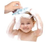 FRCOLOR Spazzola Per Ragazzo Ragazza Silicone Spazzola Da Bagno Portatile Per Massaggio Del Capelluto Strumento Di Pulizia Per Ragazzo Ragazza Blu