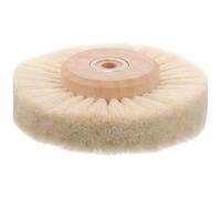 FRCOLOR Spazzola per Trapano Nucleo in Legno, Spazzola Rotonda Piccola Setole Resistenti per Lucidatura e Rimozione Ruggine, Accessorio per Pulizia Fessure Pietra e Superfici Artigianali