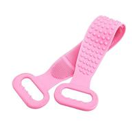 FRCOLOR Spazzola Scrub Silicone Rosa Per Massaggiatore Longo Per Bagno Esfoliante Doppia Faccia Rimuove Le Cellule Morte e Favorisce La Circolazione Sanguigna