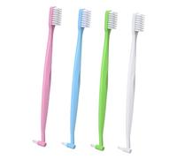 FRCOLOR Spazzolino da Denti a Doppio Lato in Pp per Pulizia Interdentale 4 Pezzi