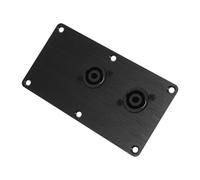 FRCOLOR Speaker Cabinet Wiring Board in Alluminio con Doppia Piastra Jack Pin Xlr per Installazioni Audio Professionali Pannello Terminale Resistente per Subwoofer Audio da Palco